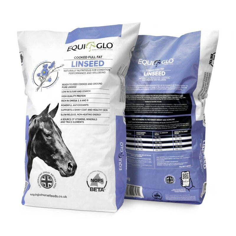 Henry Bell Equiglo Cooked Full Fat Linseed 15kg