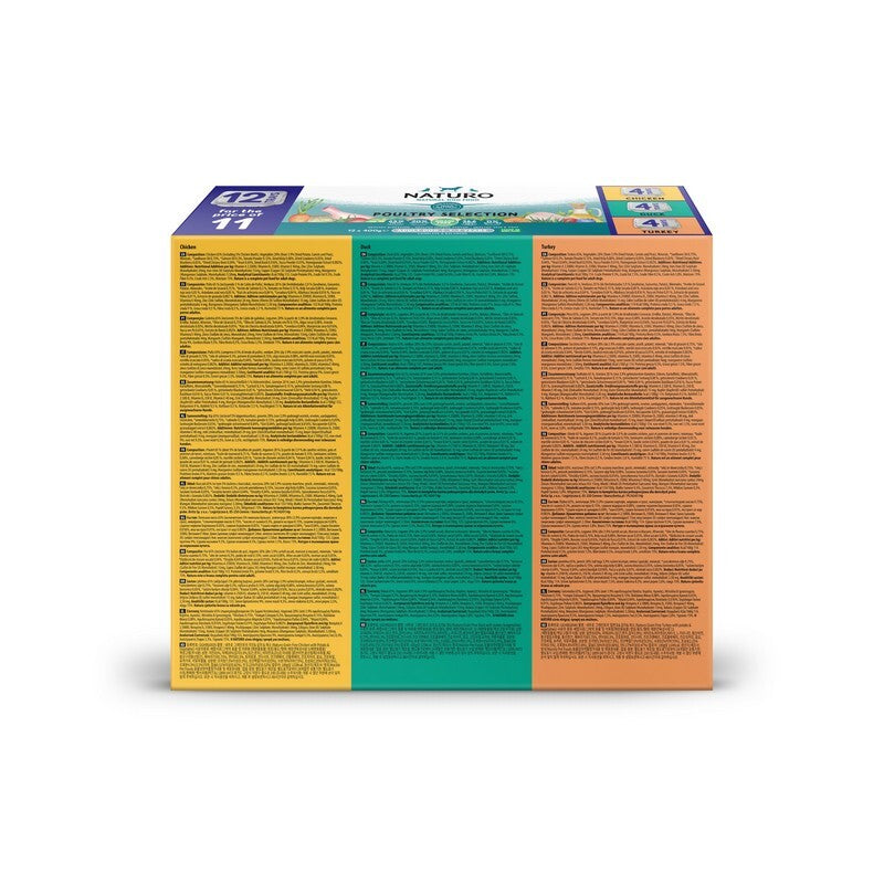 Naturo Adult Grain Free Variety with Potato & Veg Trays 400g x 12 for 11