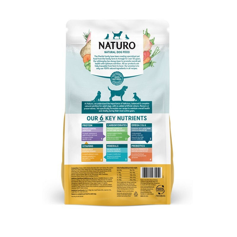 Naturo Adult Grain Free Chicken with Potato & Veg 2kg x 4