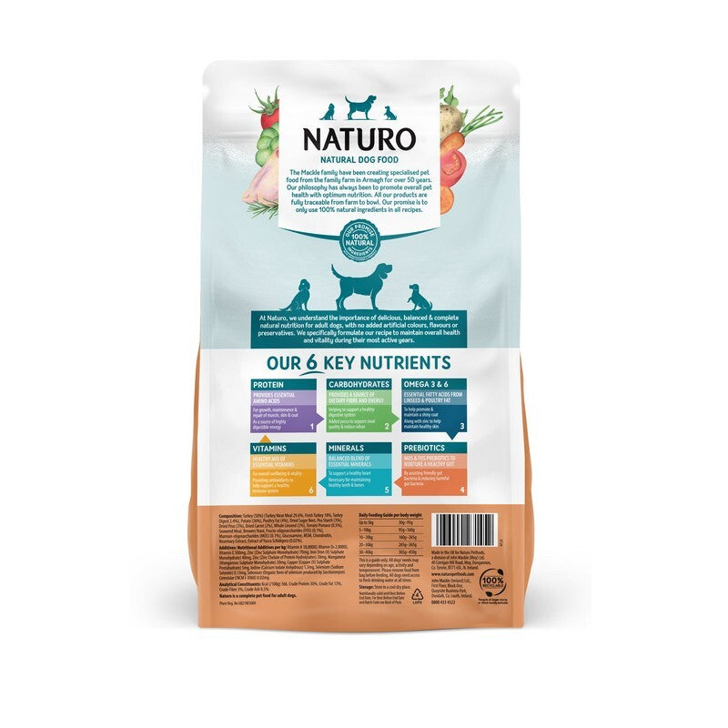 Naturo Adult Grain Free Turkey with Potato & Veg 2kg x 4