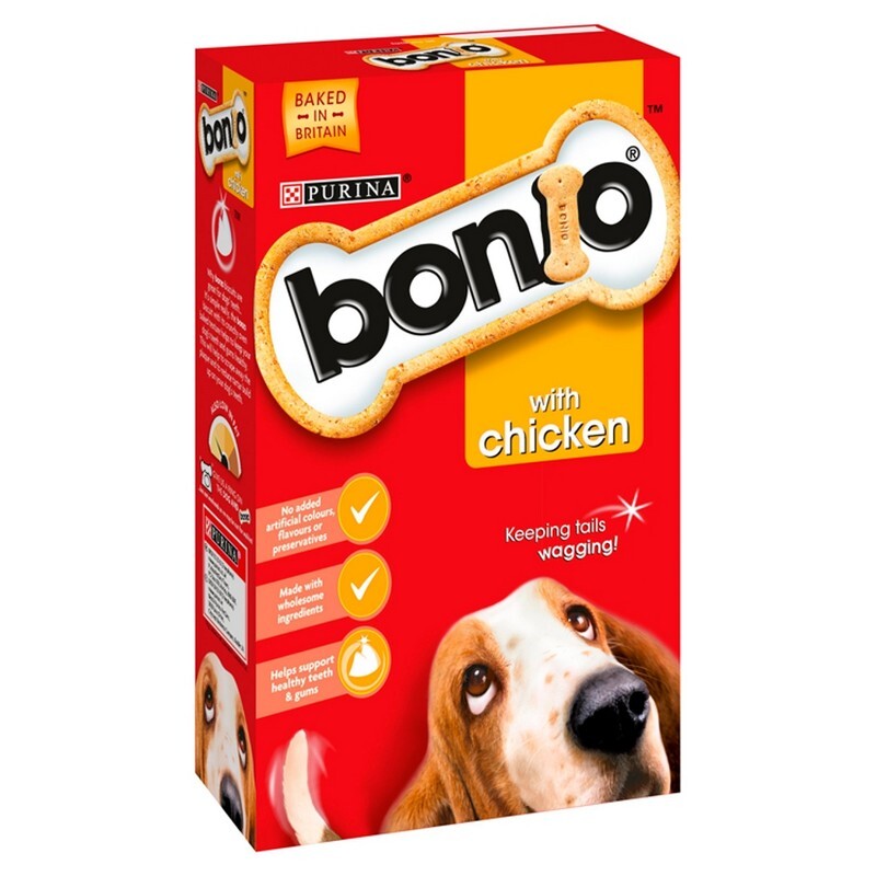 Bonio Chicken Dog Biscuits 1.2kg x 4