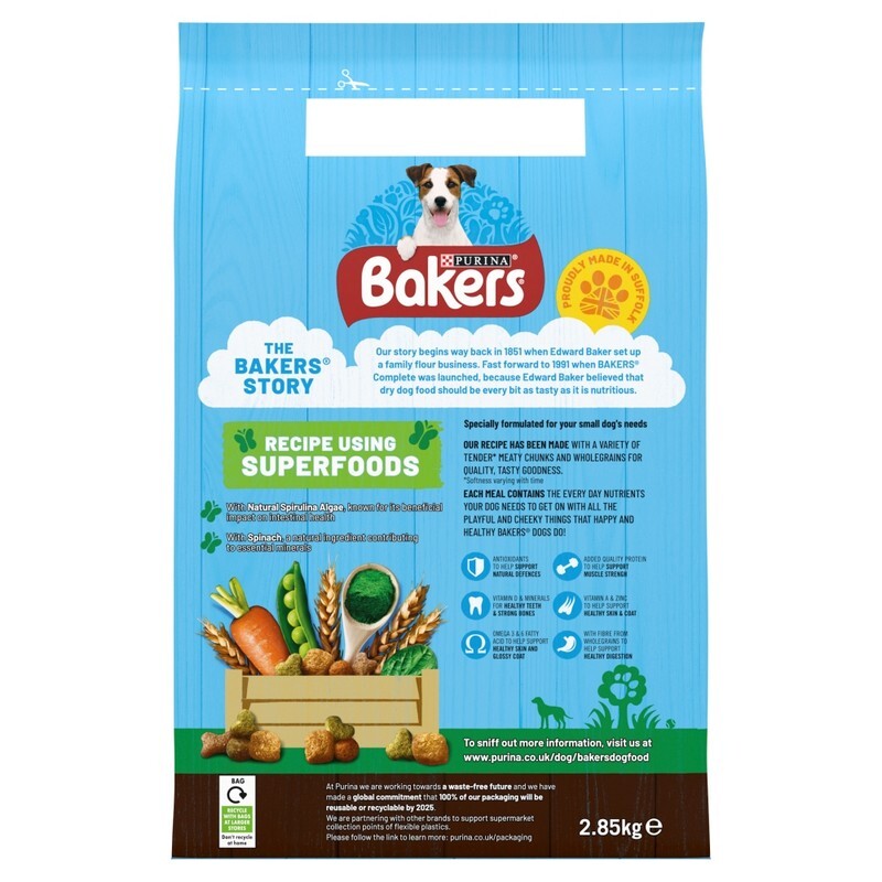 Bakers Complete Small Dog with Chicken & Veg 2.85kg
