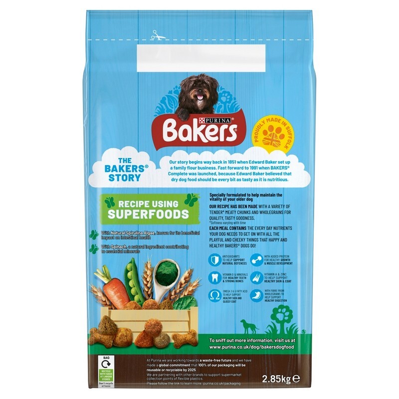 Bakers Complete Senior with Chicken & Veg 2.85kg