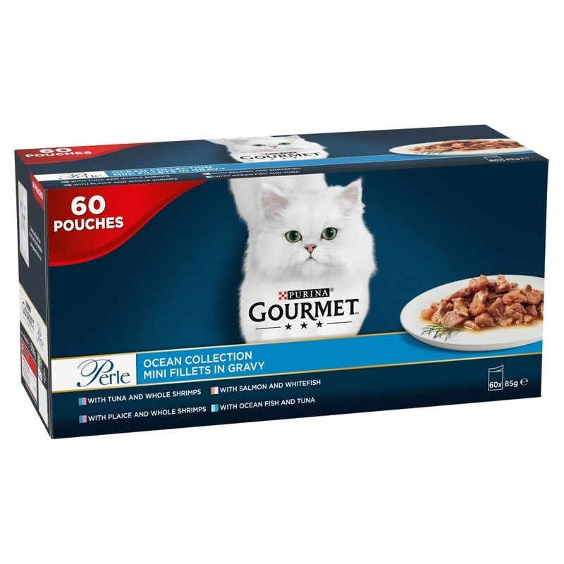 Gourmet Perle Chefs Ocean Collection Mini Fillets in Gravy 85g x 60