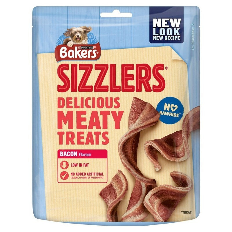 Bakers Sizzlers Bacon Dog Treats 90g x 6