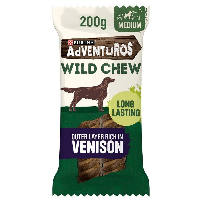 Adventuros Wild Chews Venison Medium 200g x 6