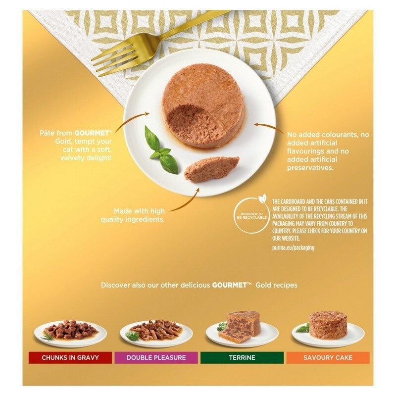Gourmet Gold Pate Mixed Selection Tins 85g x 8 x 6