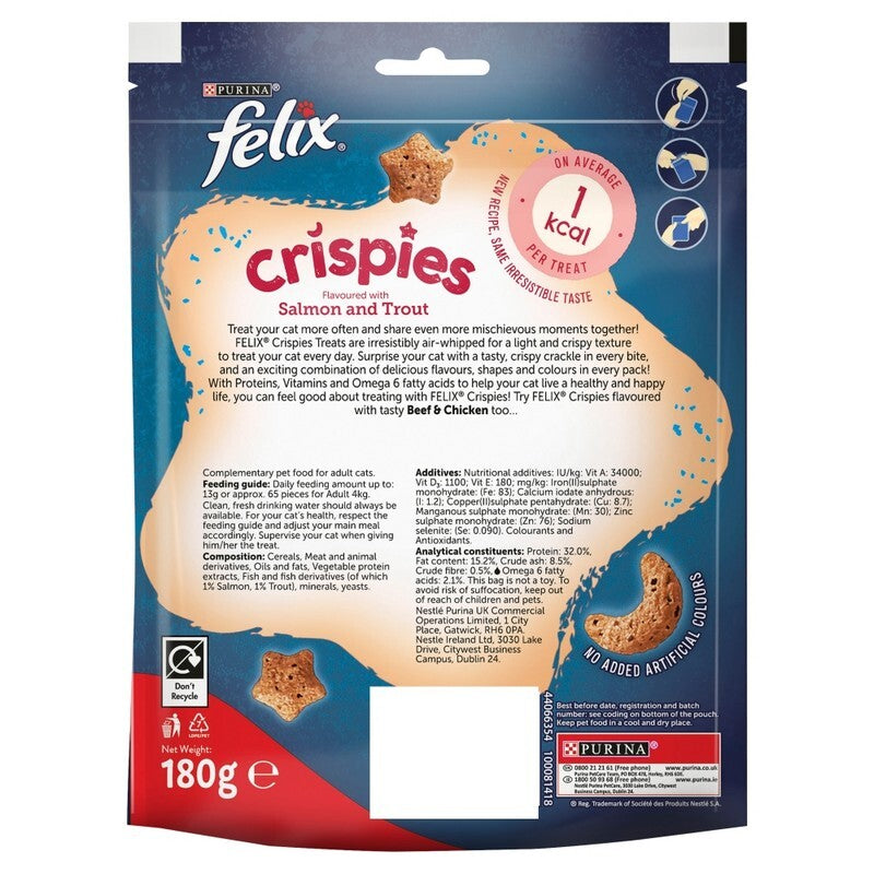 Felix Crispies Salmon & Trout 180g x 5