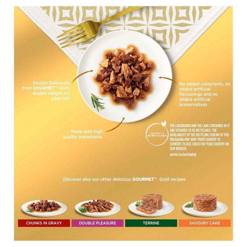 Gourmet Gold Double Delicacies 85g x 8 x 6