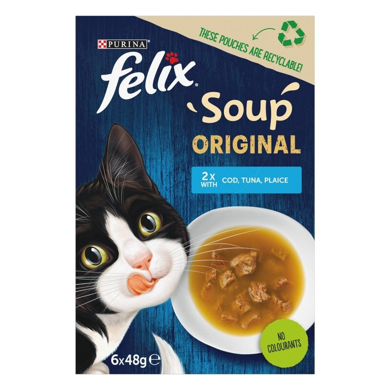 Felix Soup Original Fish Selection 48g x 6 x 8