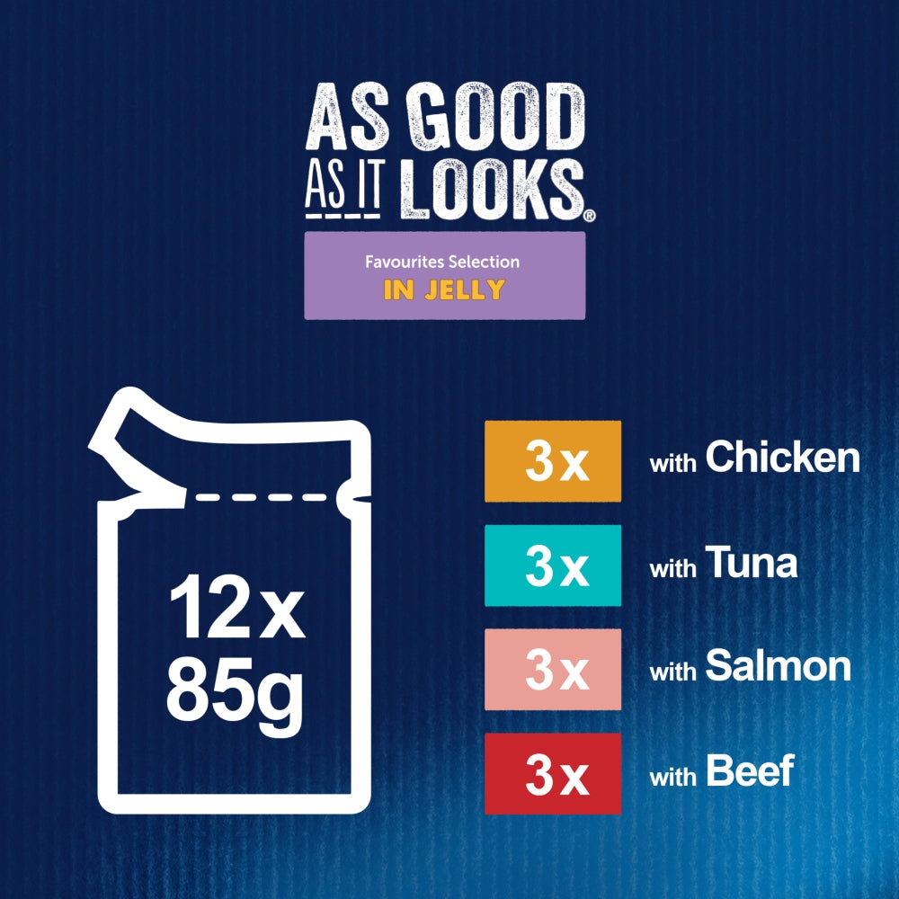 Felix Adult AGAIL Favourites Pouches 85g x 12 x 4