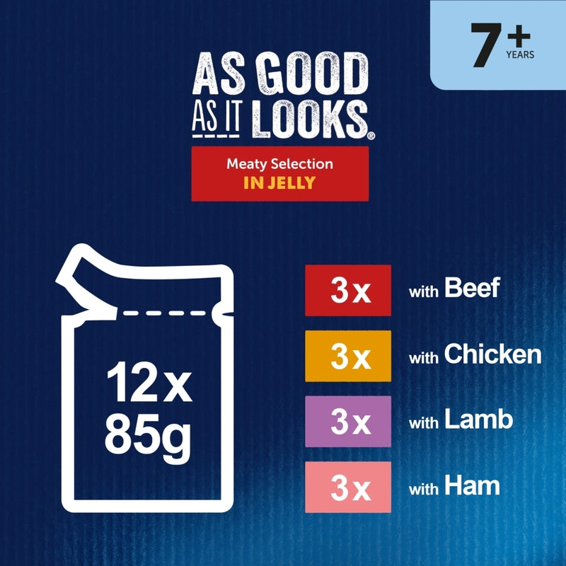Felix Pouches AGAIL Senior 7+ Meat 85g x 12 x 4