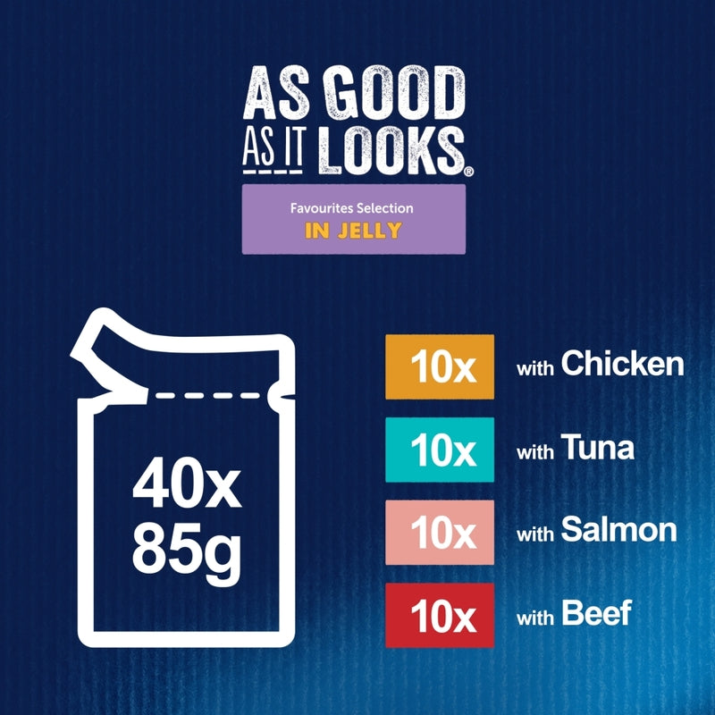 Felix Adult AGAIL Pouches Favourites 85g x 40