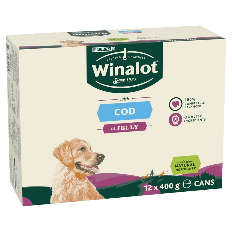 Winalot Classic with Cod in Jelly 400g x 12