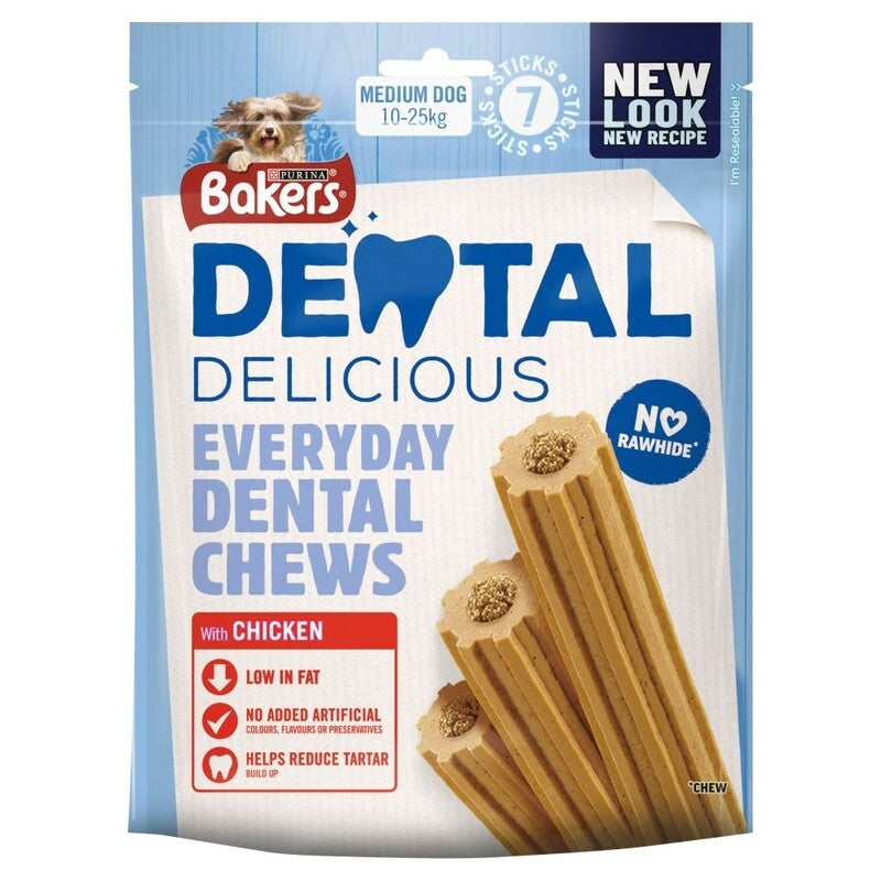 Bakers Dental Delicious Chicken Medium 200g x 6