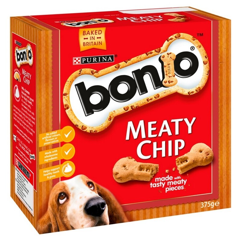 Bonio Meaty Chip Dog Biscuits 375g x 5