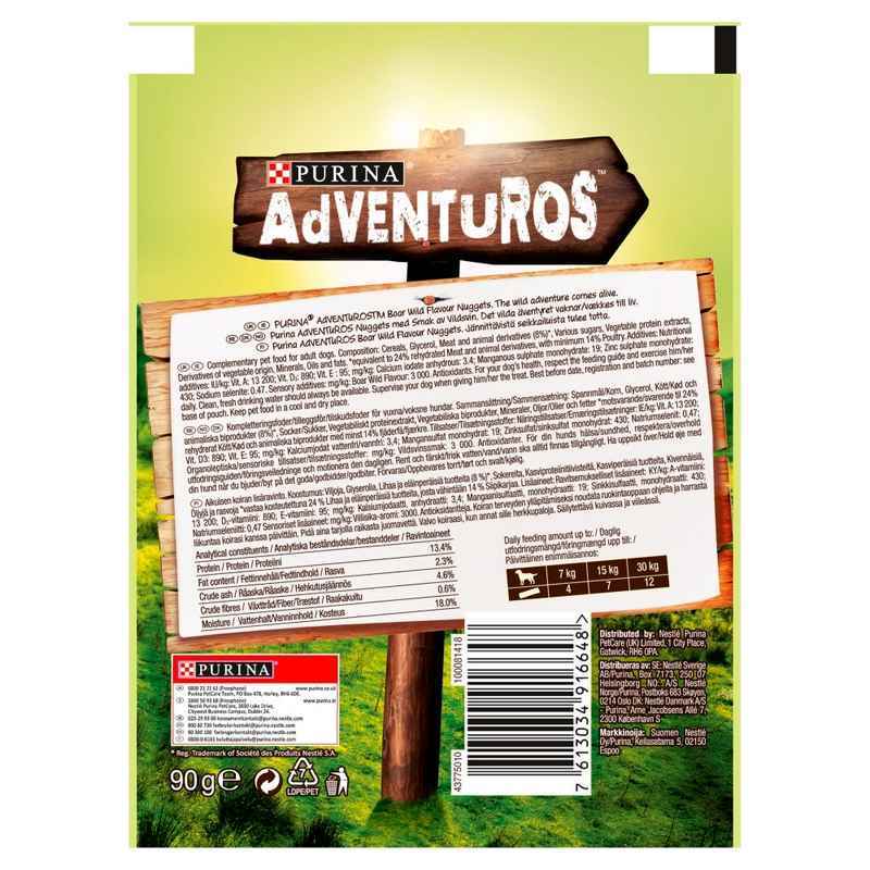 Nestle Purina Adventuros Nuggets Dog Treats 90g x 6