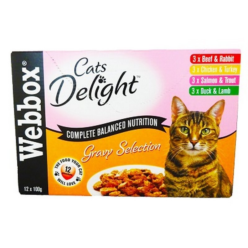 Webbox Cat Delight Gravy Pouch 100g x 12 x 4