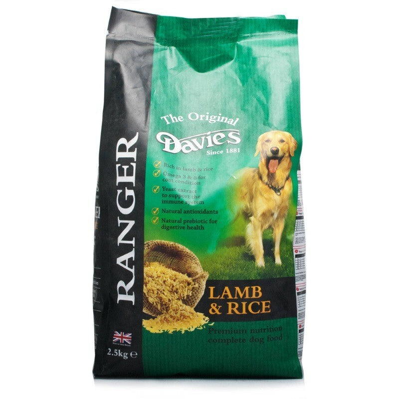 Davies Ranger Adult Lamb & Rice 15kg PMP