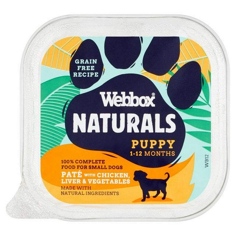 Webbox Naturals Puppy Chicken, Liver & Veg Pate 150g x 11