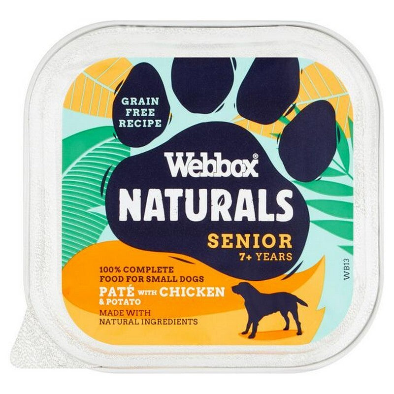 Webbox Naturals Dog Senior Chicken & Potato Pate 150g x 11