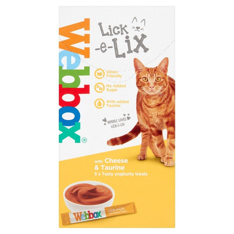 Webbox Lick e Lix Cream Cheese & Taurine 15g x 5 x 17