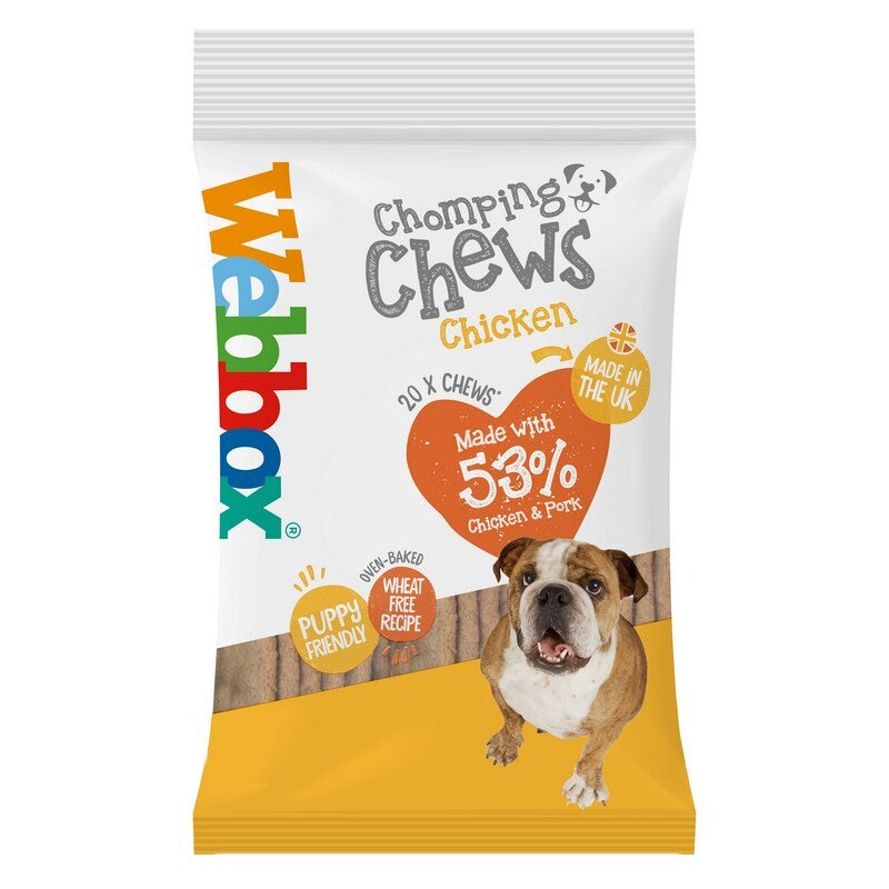 Webbox Chomping Chews Chicken 200g x 10