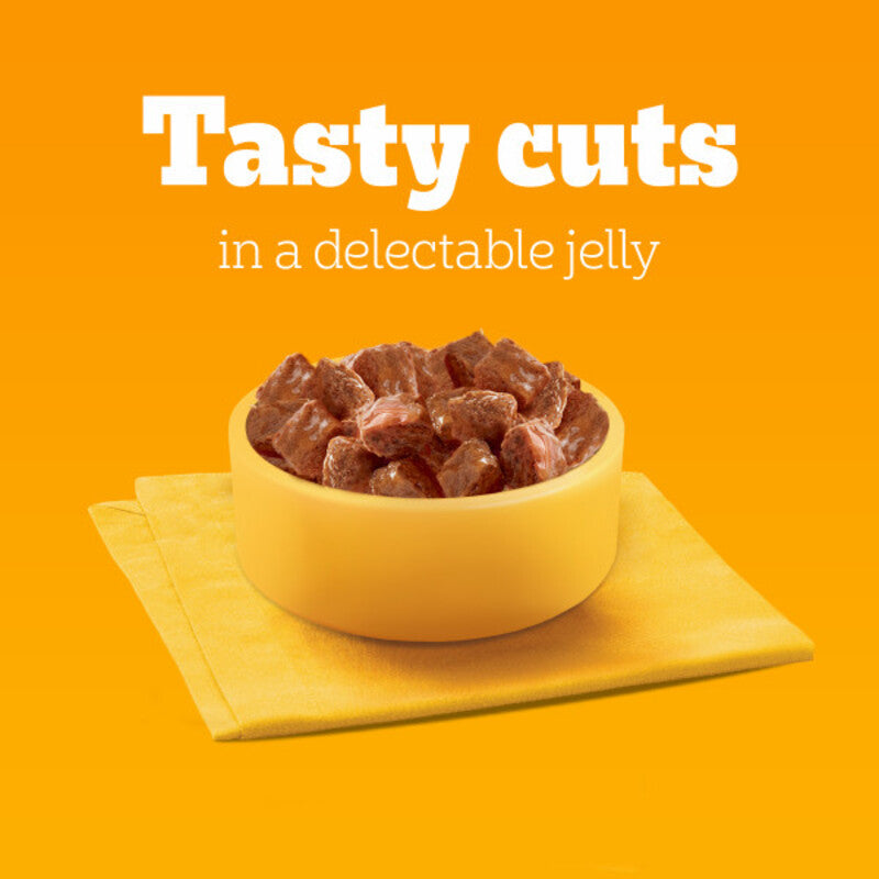 Pedigree Tins Beef Chunks in Gravy 400g x 12