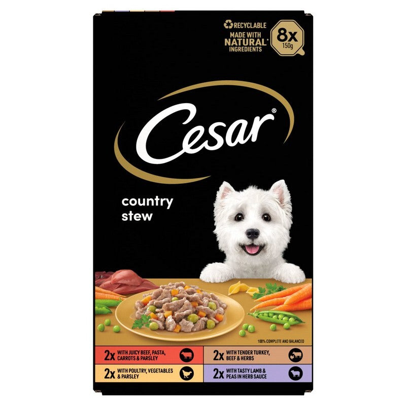 Cesar Tray Country Kitchen Special Selection in Gravy 150g x 8 x 3