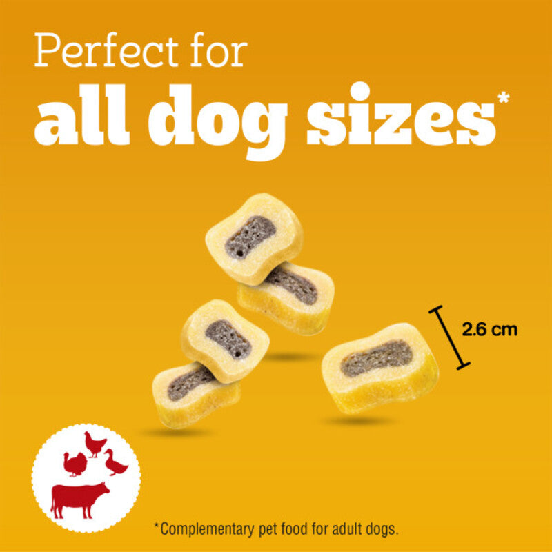 Pedigree Tasty Minis Chewy Slices Beef & Poultry 155g x 8
