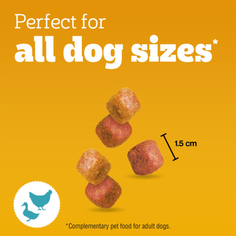 Pedigree Tasty Minis Chewy Cubes Chicken & Duck 130g x 8