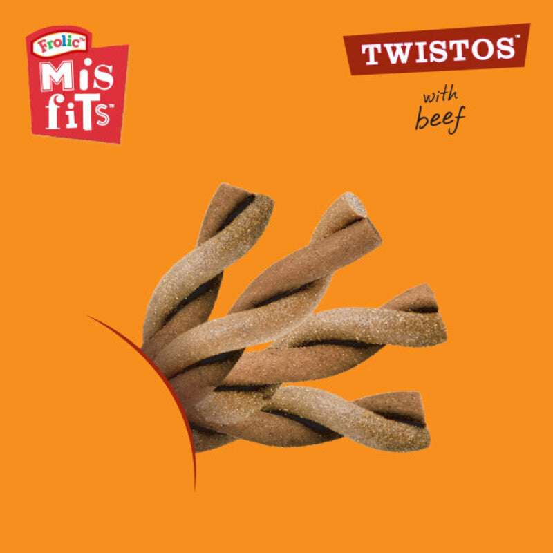 Pedigree Misfits Twistos with Beef 105g x 18