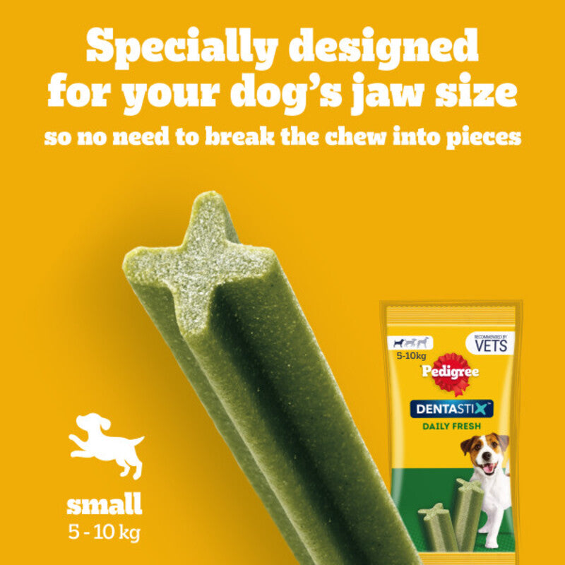 Pedigree Dentastix Fresh Daily Dental Chews Small Dog 4 x 35 Sticks