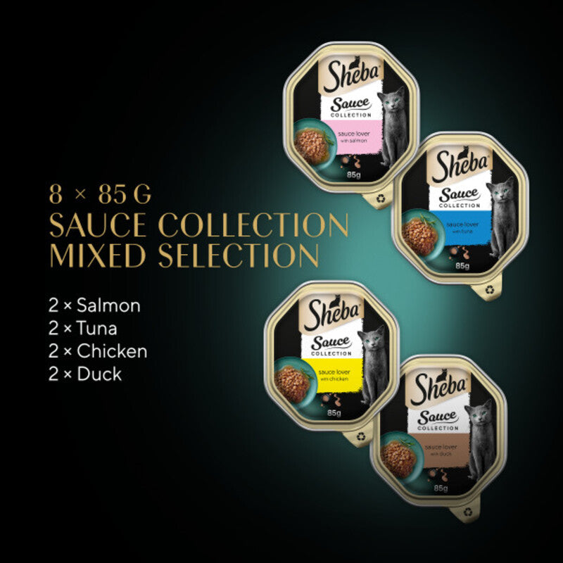 Sheba Sauce Collection Mixed Selection Trays 85g x 8 x 4