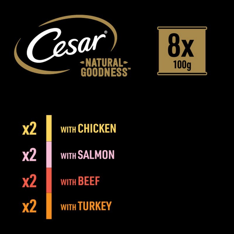 Cesar Natural Goodness Casserole Mixed Selection in Gravy 100g x 8 x 3