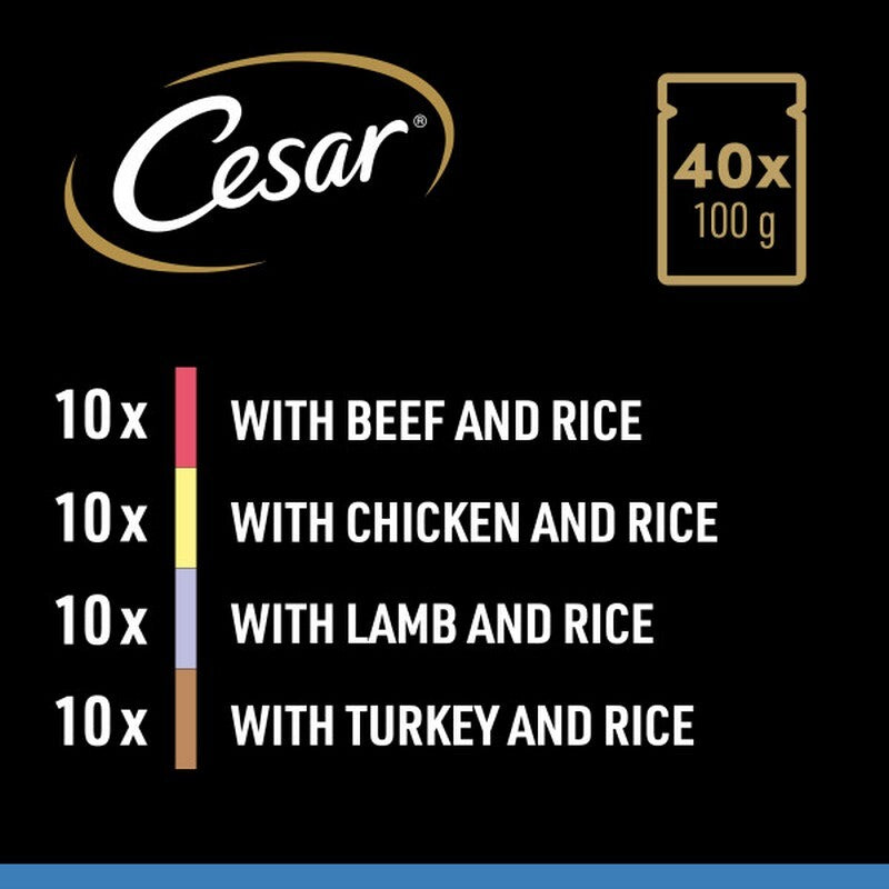 Cesar Senior 10+ Sauce Selection in Jelly 100g x 40