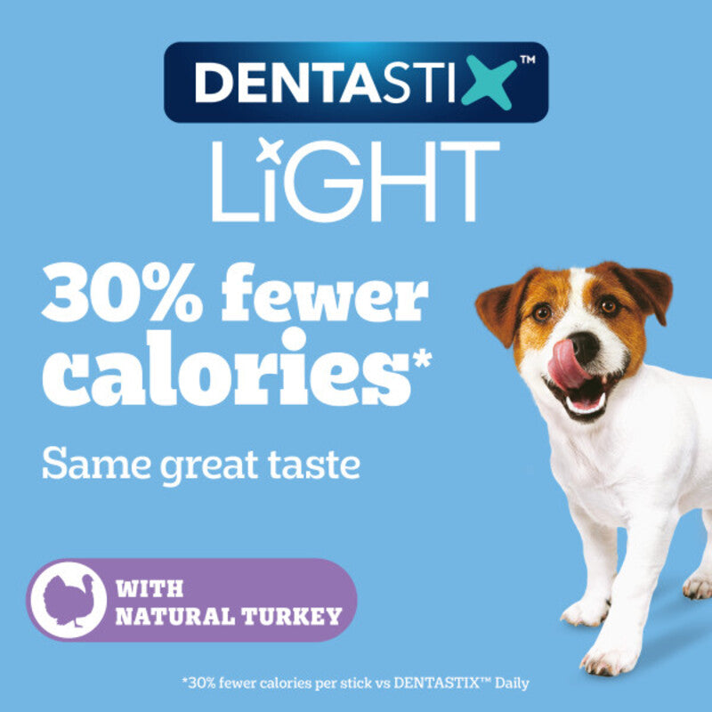 Pedigree Dentastix Light Daily Dental Chew Small Dog 7 Sticks x 6