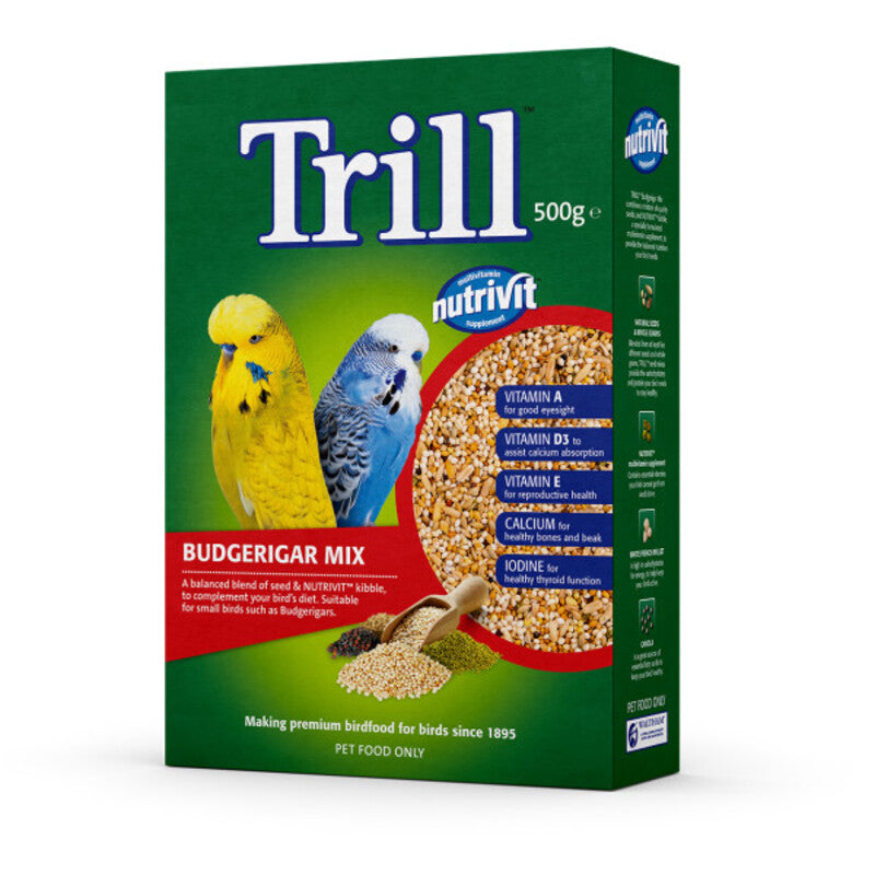 Trill Budgie Food 500g x 12