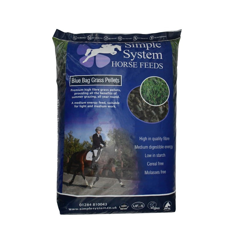 Simple System Blue Bag Grass Pellets 20kg