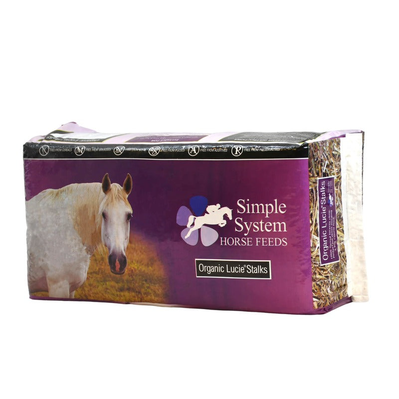 Simple System Organic Lucie Stalks Lucerne Chop 12.5kg