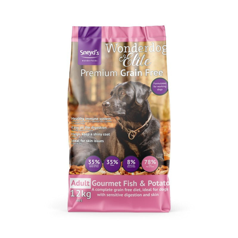Sneyds Wonderdog Elite Grain Free Fish & Potato 12kg