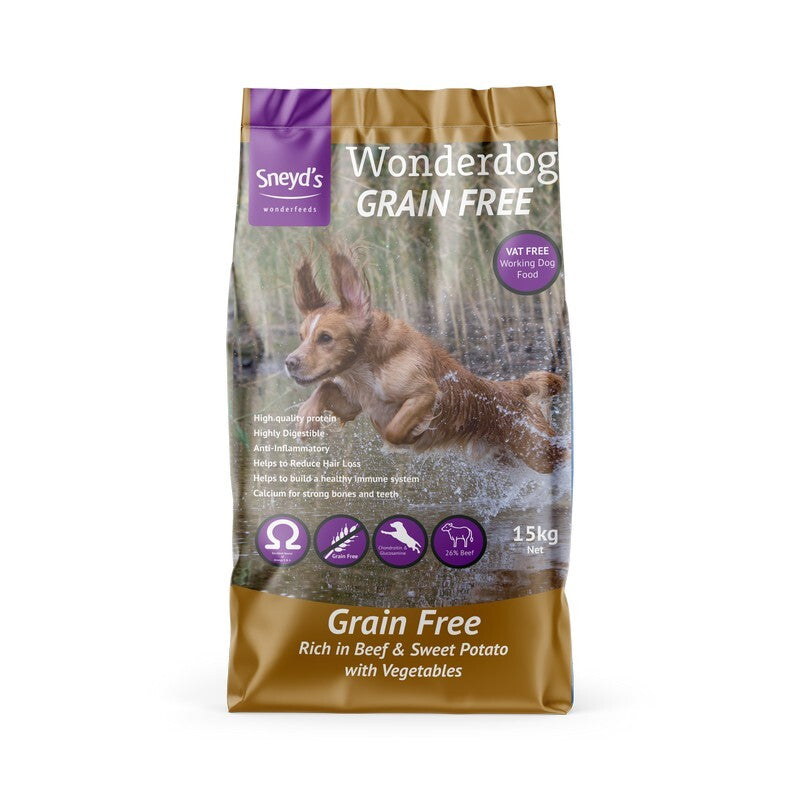 Sneyds Wonderdog Adult Grain Free Beef & Sweet Potato 15kg