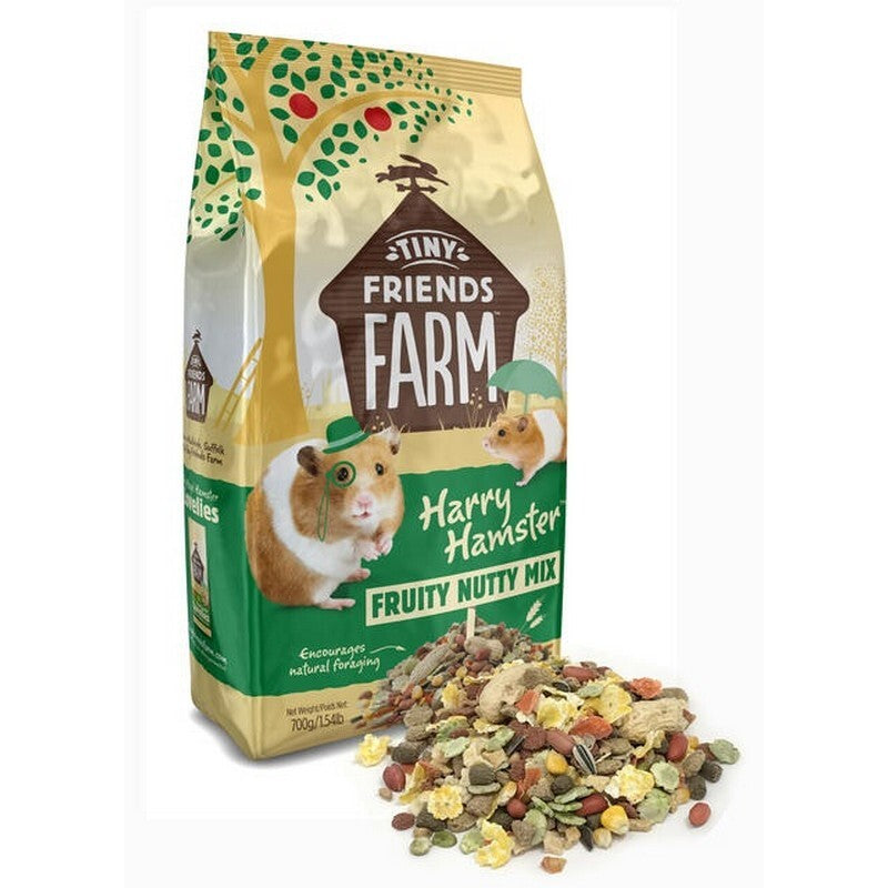 Tiny Friends Farm Harry Hamster Fruity Nutty Mix 700g x 6