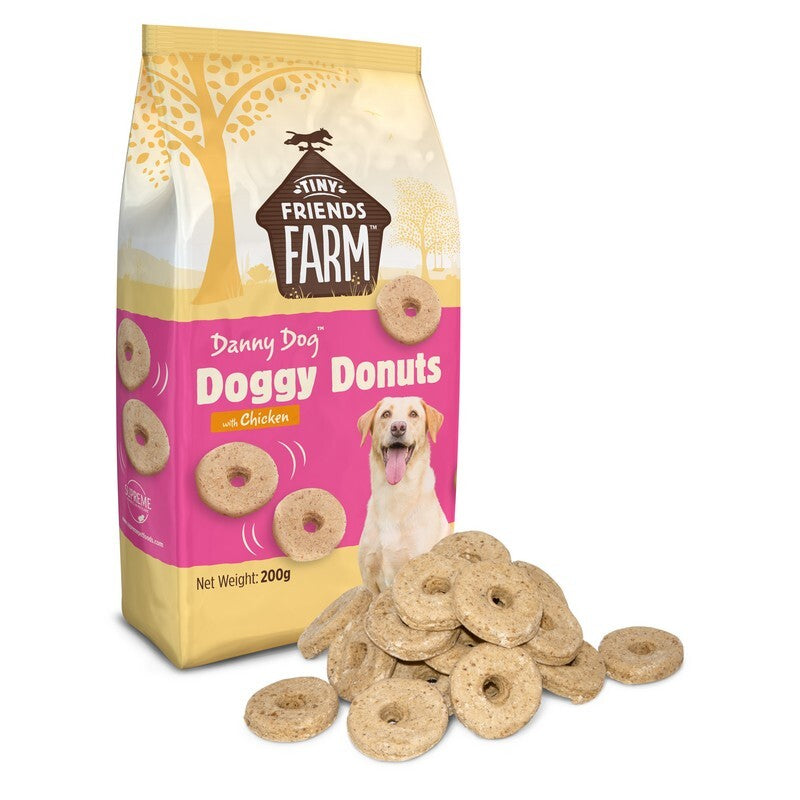 Tiny Friends Farm Danny Dog Doggy Donuts Chicken 200g x 6