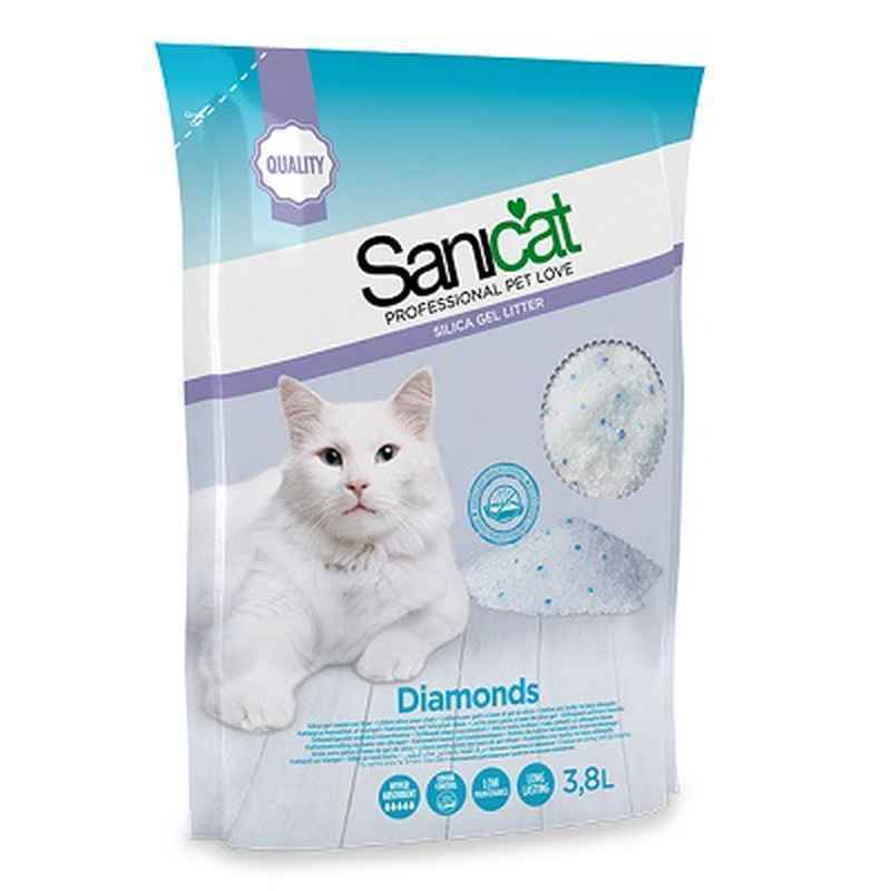 Sanicat Diamonds Cat Litter 3.8L x 4