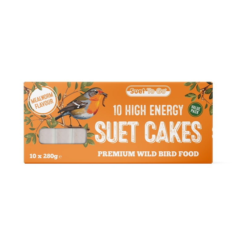 Unipet Suet to Go Cakes/Blocks Mealworm 280g x 10