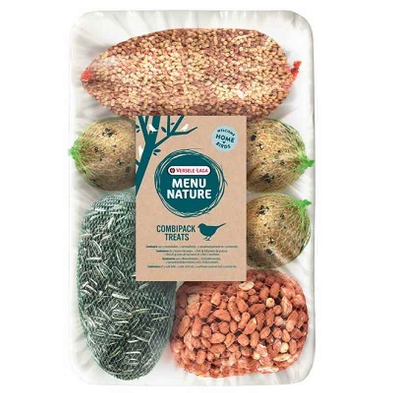Versele Laga Menu Nature Combipack (5 Suet Balls + Sunflower Seeds + Peanuts + Suet Sticks) 1kg x 12