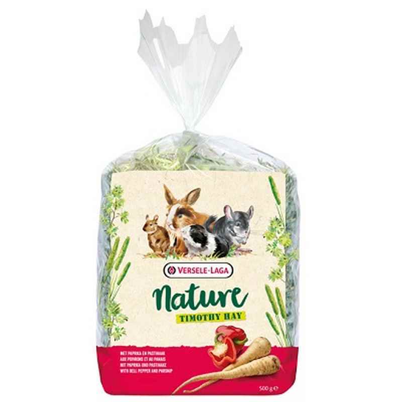Versele Laga Nature Timothy Hay Bell Pepper & Parsnip 500g x 4