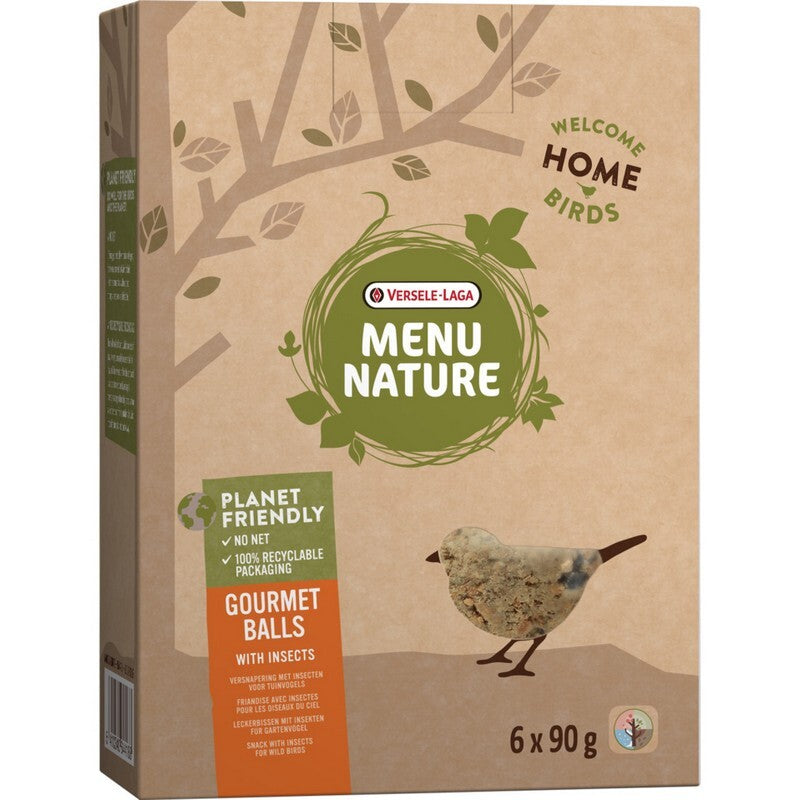 Versele Laga Menu Nature Gourmet Balls with Insects No Nets 90g x 6
