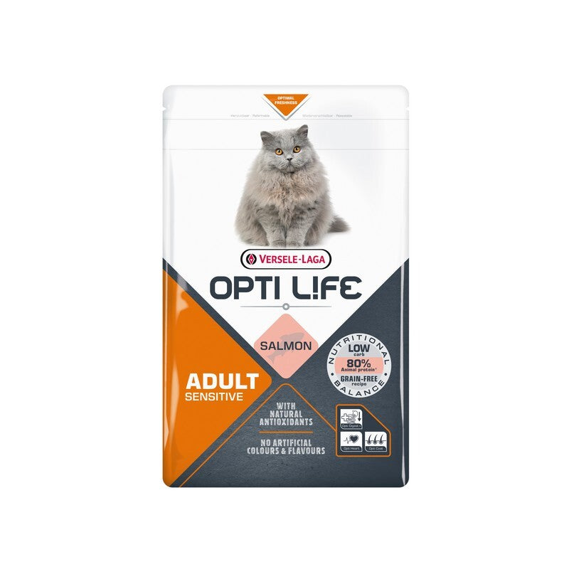 Versele Laga Opti Life Cat Adult Sensitive Grain Free Salmon 1kg x 4